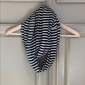 Striped infinity scarf